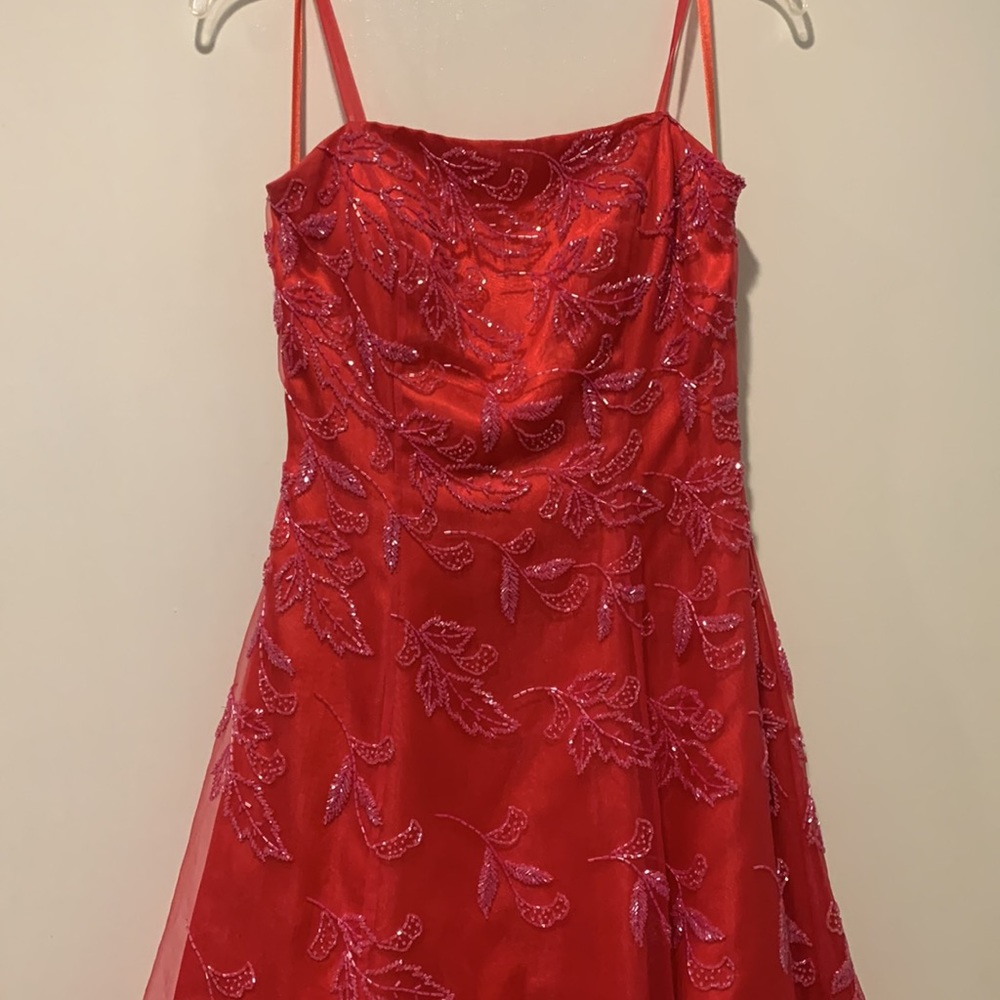 Hot pink/fuchsia prom gown